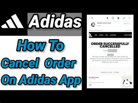 adidas cancel order.